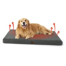 Self Warming Dog Beds Large Sized Dog - Extra 44"L x 32"W x 3"Th Ashen Grey