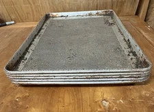 5 ea. Full Size Perforated Sheet Pans Commercial Grade 18 x 26 Aluminum Baking