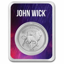 John Wick 1 oz Silver Continental Coin in TEP - (Lite Abrasions) 88.95 per troy oz