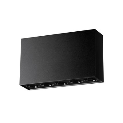 Moderner rechteckiger schwarzer LED-Deckenstrahler 11W SOLE SL.1212 Sollux Light