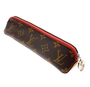 Louis Vuitton Monogram Trousse Élisabeth Red Pencil Case GI0009 AUTH