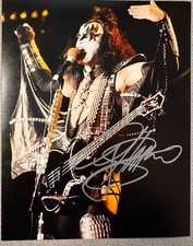 Gene Simmons KISS Signed Autographed Signature 8x10 Matte Photograph COA