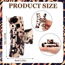 4Pcs Tortoise Hair Claw Clips Large Strong Hold Thin Thick Hair Women Hair Clips