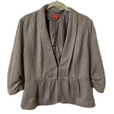 Silver sequined blazer