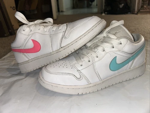 Nike Air Jordan 1 Retro Ragazze Taglia 6.5Y Bianco Sneakers Sportive CW7035 100