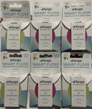 6x DrTung's Smart Floss - Hilo dental natural, hilo dental libre de PTFE y PFAS, suave para las encías,