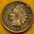 1864 copper-nickel Indian Head Cent