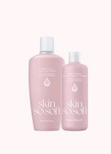 Avon 2 Pc Lot Skin So Soft Soft Sensual Bonus Bath Oil 24.6 Oz Lotion 13.8 Oz
