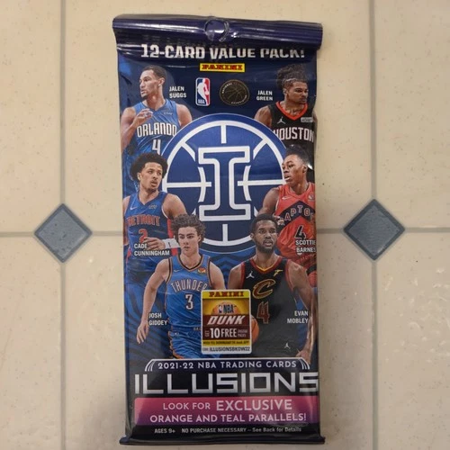 2021-22 Panini Illusions NBA Basketball Cello Fat Pack 12 Cards