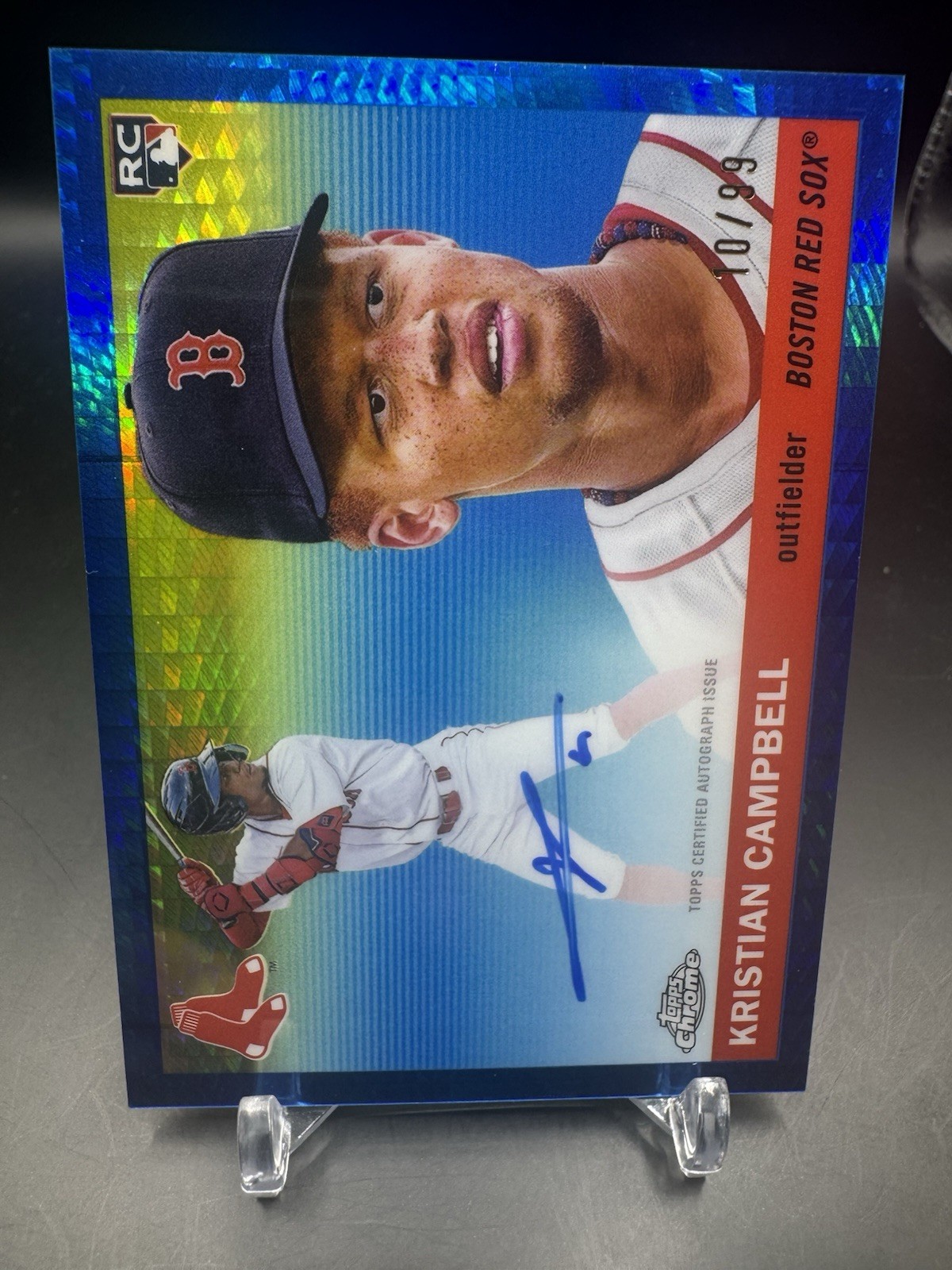2025 Topps Chrome Platinum #CPA-KC Kristian Campbell  Auto Blue Refractor 10/99