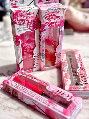  IONI Cherry On Top Bundle: Primer, Setting Spray, Brow Glue, Brow Pencil NEW