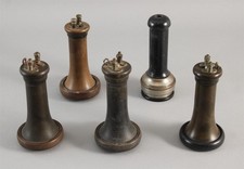 5 Antique Bakelite Receivers, Wall Candlestick Telephone, Stromberg Carlson Pony