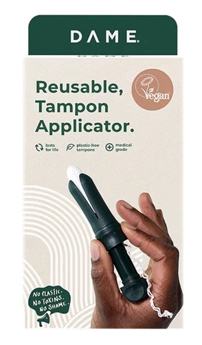 DAME Reusable Self-Sanitising Plastic Reducing Tampon Applicator NEW