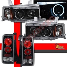 Black Halo Led Projector Headlights Tail Lights For 04 05 06 Scion Xb