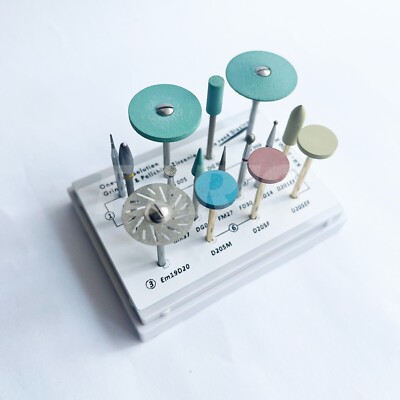 Dental Lab Zirconia Grinding and Polishing Kit Tungsten Diamond Burs Kit