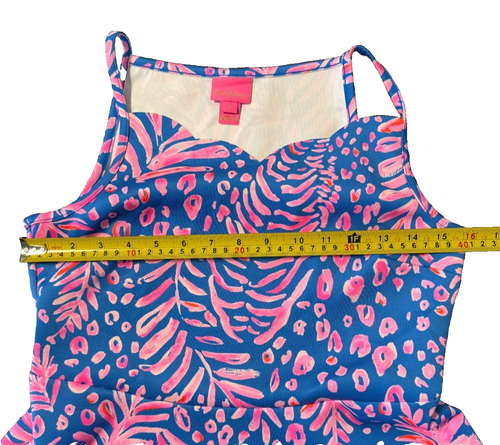 Lilly Pulitzer Girls Dress Size 16 Youth Breelyn La Zebra Tropical Preppy Coast - Picture 6 of 8