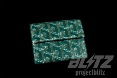 MAISON GOYARD MONNAIE MARIGNY CARD COIN WALLET GOYARDINE GREEN | eBay