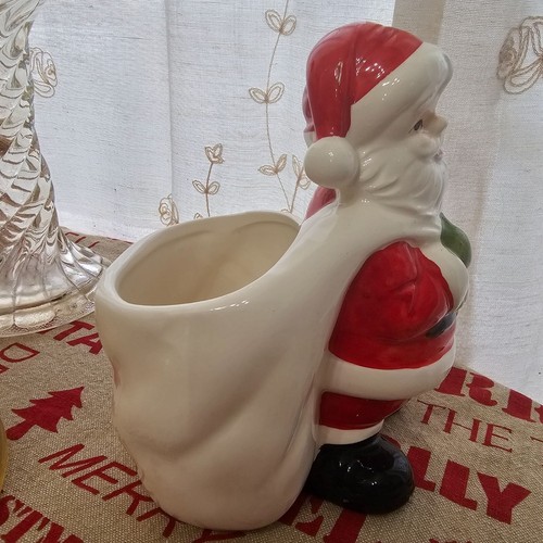 Santa Claus Planter 6in Patmar Japan 1970s vtg Jolly St Nick Christmas holiday - Picture 9 of 12