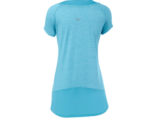Women's DryLite Lyra Tee - Mizuno - M - Purple/Blue - C472 - Picture 3 of 7