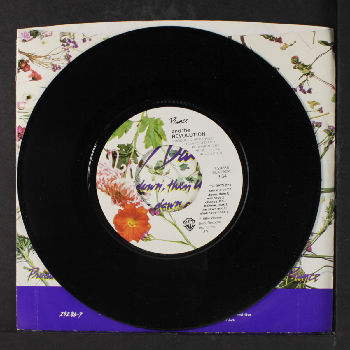 PRINCE: when doves cry / 17 days WB 7