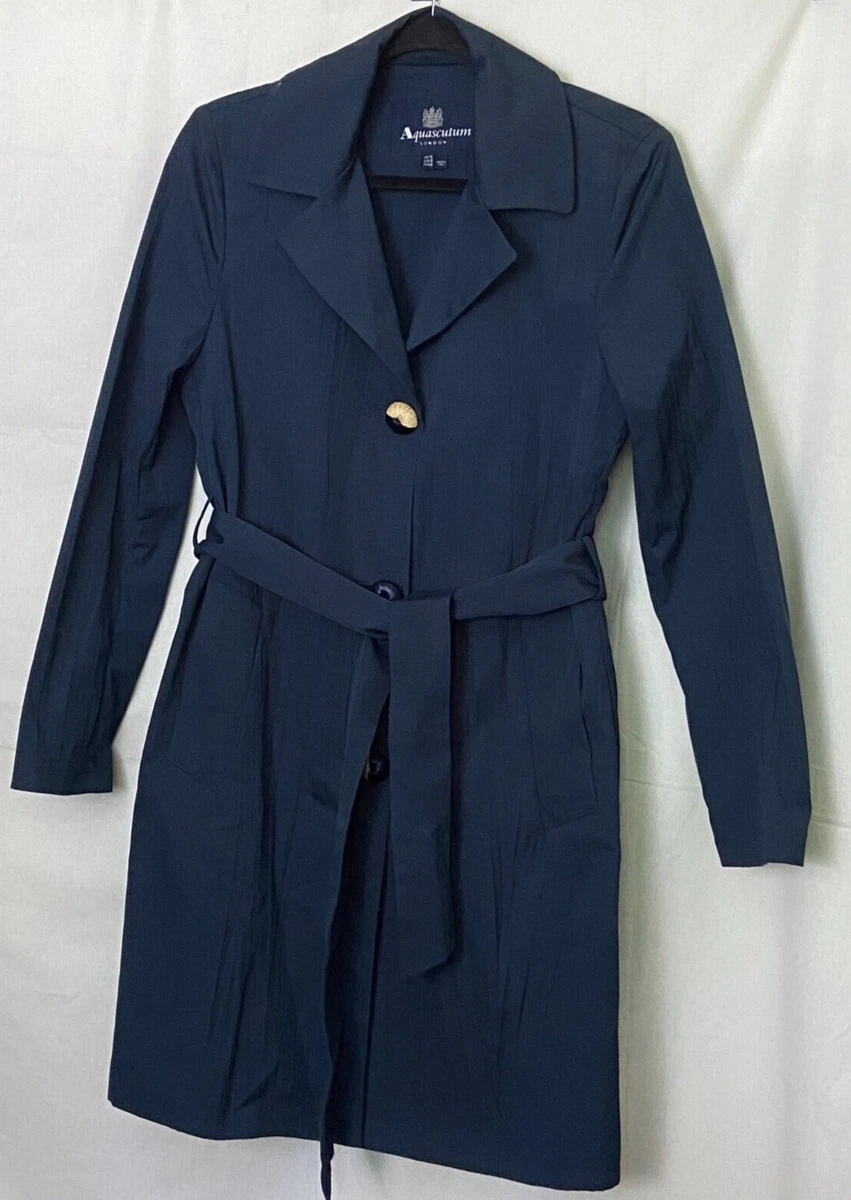 Aquascutum Trench Coat Solid Coats, Jackets & Vests for Women for