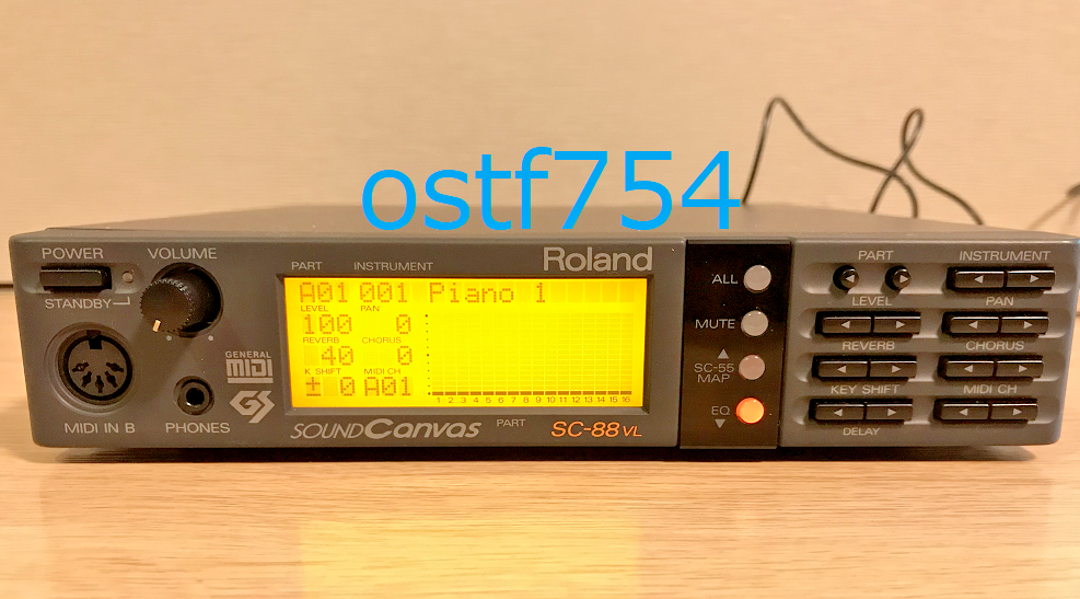 Roland SC-88VL Sound Canvas MIDI Sound Module General Power AC100V 