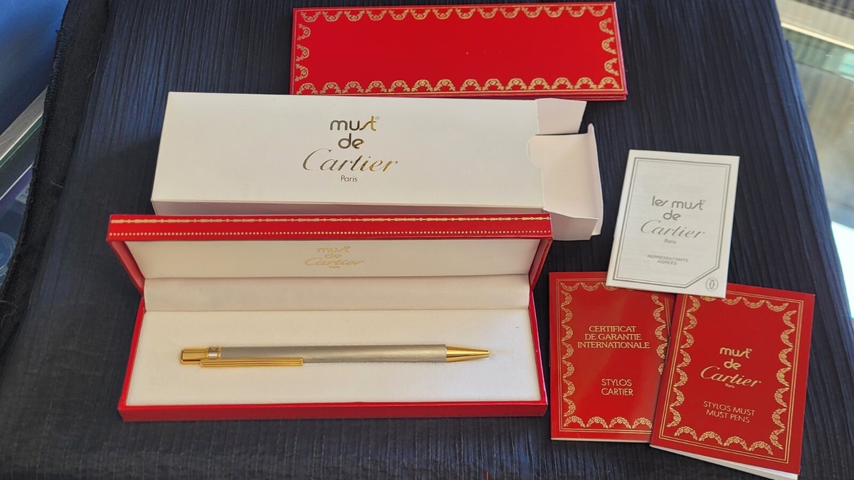 Cartier must de Cartier ボールペン Rare Cartier Must De Cartier Ballpoint Pen Trinity light