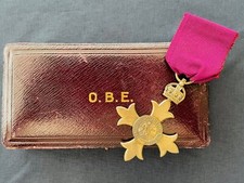 W&uuml;nschenswert gefasst, Original 1. Typ OBE Sterling Silber Medaille