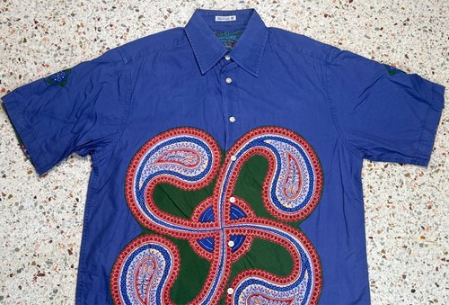 Robert Graham Limited Edition Large Front & Back Psychedelic Patch Shirt Size M - Bild 3 von 9