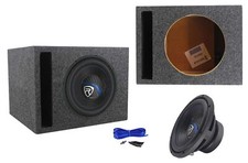 Rockville K5 W10K5S4 10" 1200 Watt 4 Ohm Car Subwoofer Vented Sub Box Enclosure