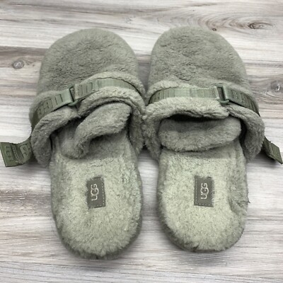 ??? UGG FLUFF IT MENS OLIVE
GREEN SLIPPERS??✅✅? UGG | Shoes | Mugg Fluff It Mens Olivegreen Slippersolive  main image 2