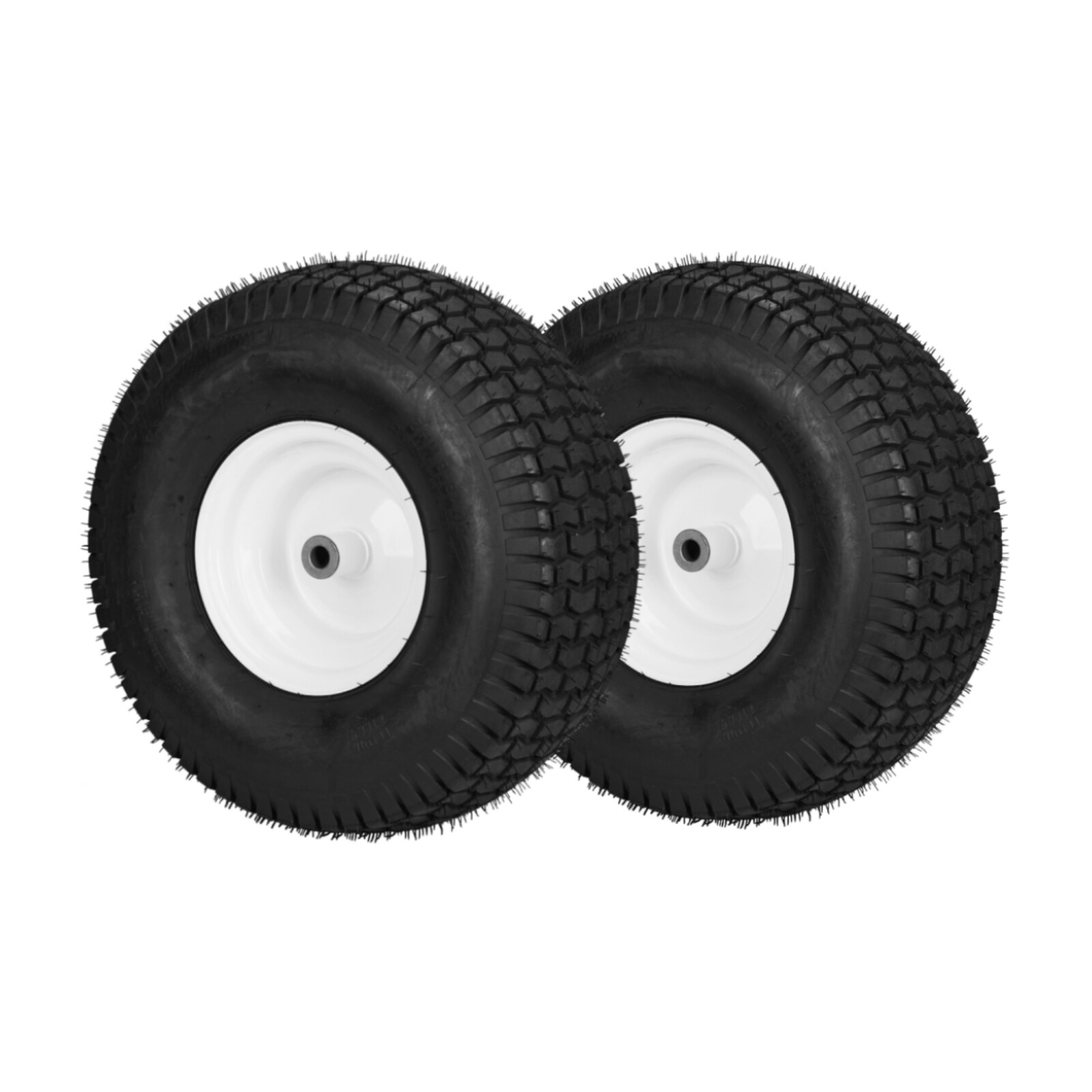 Two 20x8.00-8 Lawn Mower Tractor Turf Tires with Rim 4 Ply 20x8-8 Tubeless