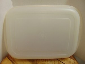 Vtg Tupperware #1744-2 Ultra 21 Rectangular Replacement Sheer Lid - LID ONLY