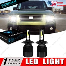For Honda Element 2003-2006 2x H4 6000k Cob Led Headlight Bulbs Headlamp