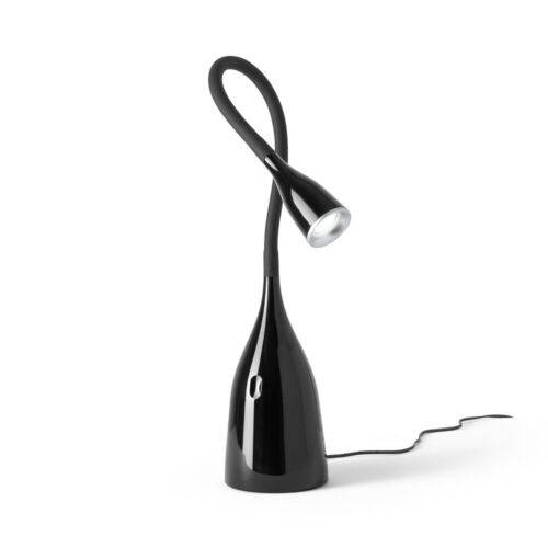 Modern Nekkar Silicone & Plastics Table Lamp Glossy Black LED-