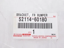 Genuine OEM Lexus 52114-60180 Front Bumper License Plate Bracket