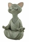 12" Happy Cat Buddha Statue Zen Meditation Garden Decor Indoor Outdoor — photo 8