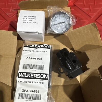 NEW PARKER Shut Off GPA-95-098 W/ 0-160PSI GAUGE K4520N14160 Gpa-95-969