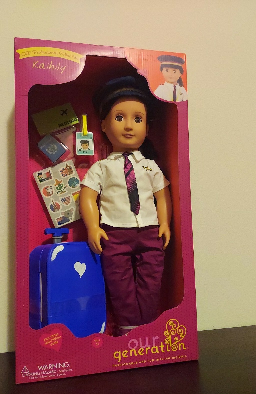 Our Generation Professional Collection Kaihily 18 inch Pilot Doll
