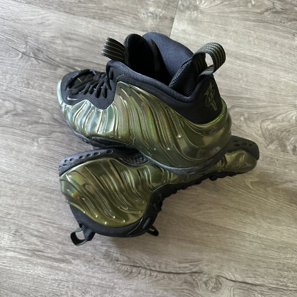foamposite legion green on feet