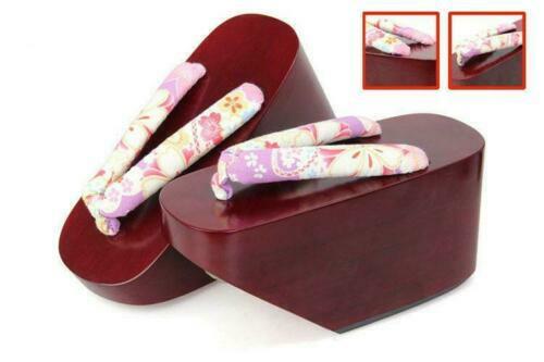 Women Maiko Geisha Kagamine Len Japanese Okobo Geta Clog Kimono Cosplay Shoes Ne - Picture 9 of 14