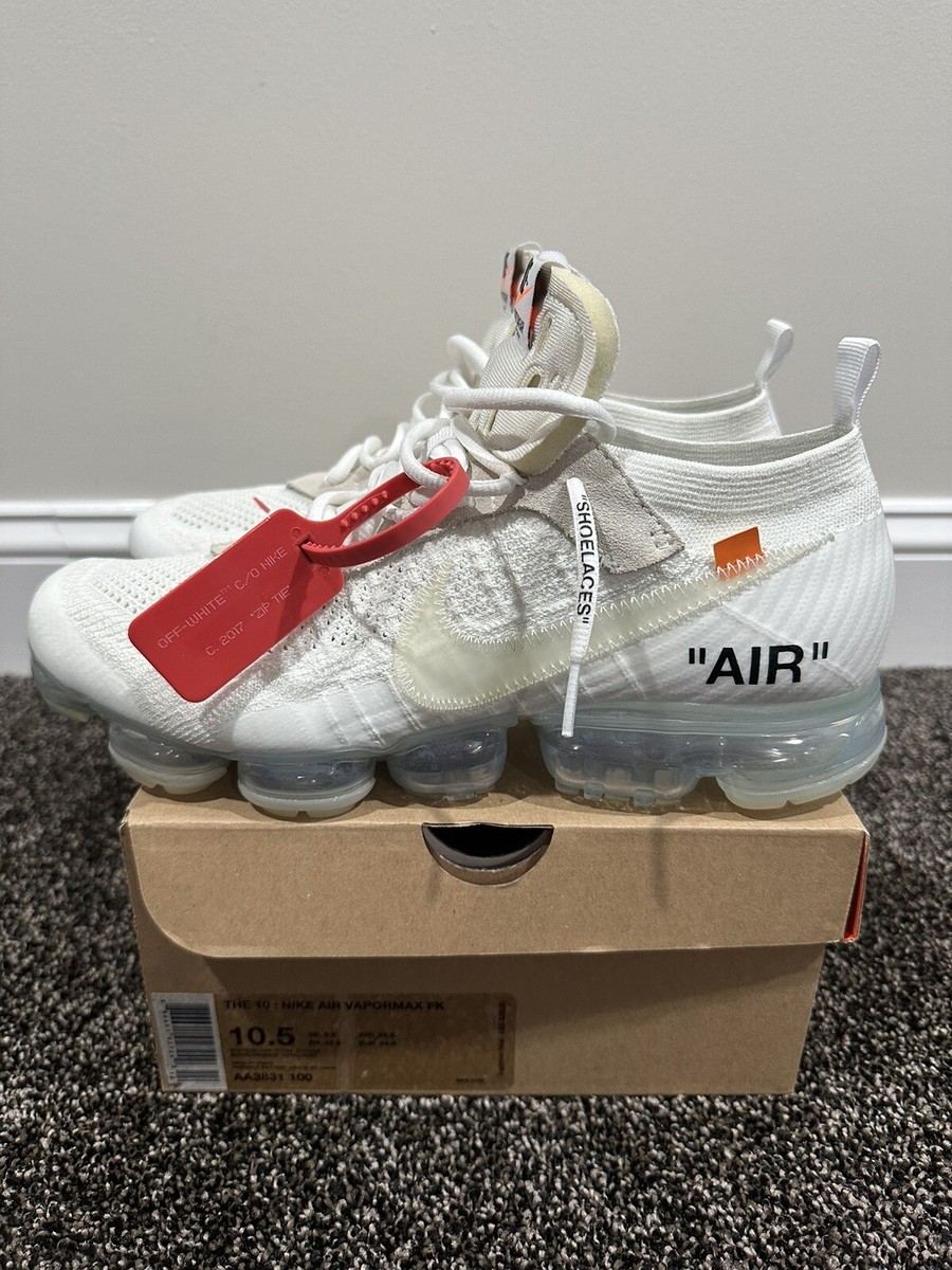 Off-White Virgil x Nike Air VaporMax “Part 2” White Sneaker