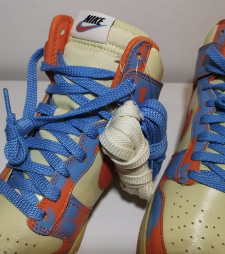 Nike Dunk High 1985 Orange Acid Wash Team Orange UK7.5 - Crepsmayfair - Picture 8 of 11