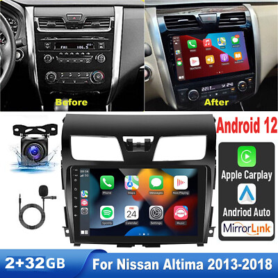 For Nissan Altima 2013-2018 10.1'' Android 12 Car Stereo Radio GPS 4-Core Carplay