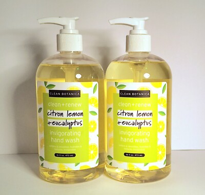 CLEAN BOTANICA clean + renew CITRUS LEMON TEVCALYPTUS hand wash (Pack 2)