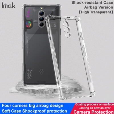IMAK For ZTE nubia Red Magic 8S Pro+ Shockproof Clear Airbag Rubber Case Cover