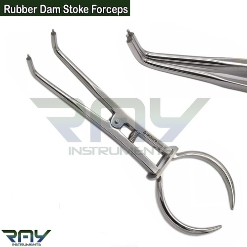 3 Pcs Endodontic Rubber Dam Kit Clamps Stokes Forceps Ainsworth Punch Plier - Picture 4 of 4
