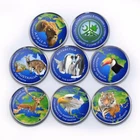 Azad Jammu and Kashmir, 1 rupee, Set of 7 coins Animals World Continents 2017
