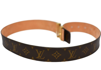 Louis Vuitton Belt LV Initiales 40MM Monogram Canvas Brown M9608