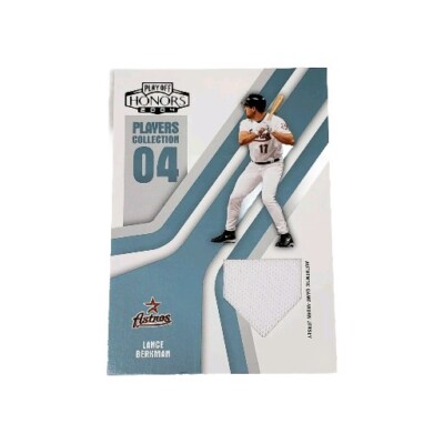 2004 Playoff Honors Players Coll. Jersey Card #49 Lance Berkman  /25  ~LOOK~